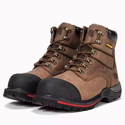 Factory Direct genuine leather water proof goodyear Safety boots For Men