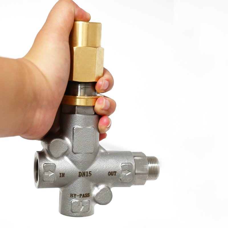 Wholesale brass stainless steel unloader valve pressure washer valve suitable for pressure adjustment of 500bar80lpm pump