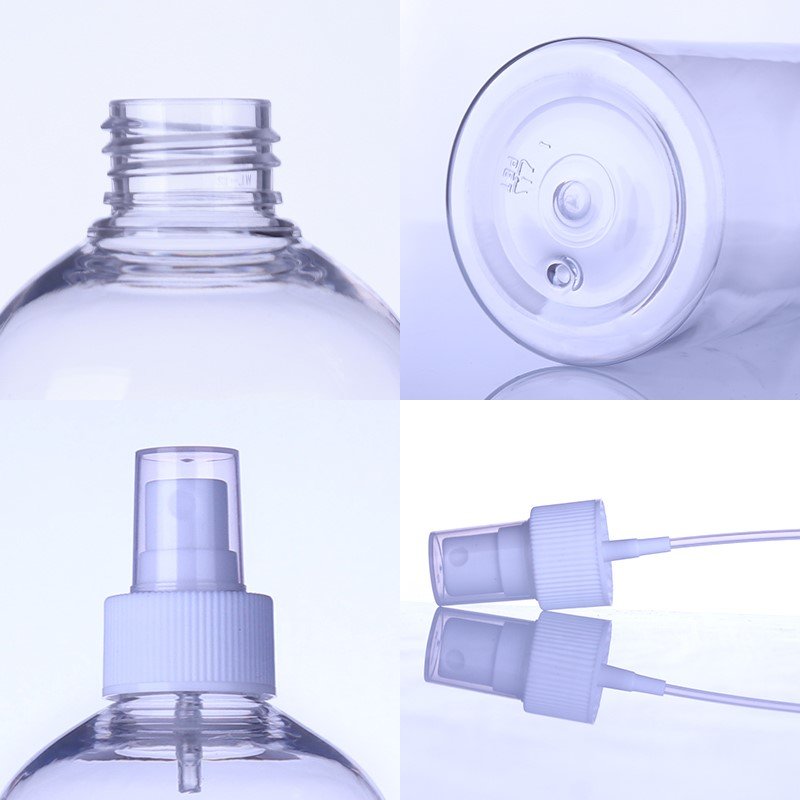 PET spray plastic bottle wholesale transparent cosmetics Beauty body care safety empty travel perfume bottle with cap