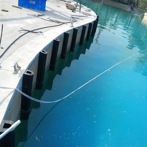 Manufacturer supply durable rubber molded crash barrier marine boat protective dock bumper