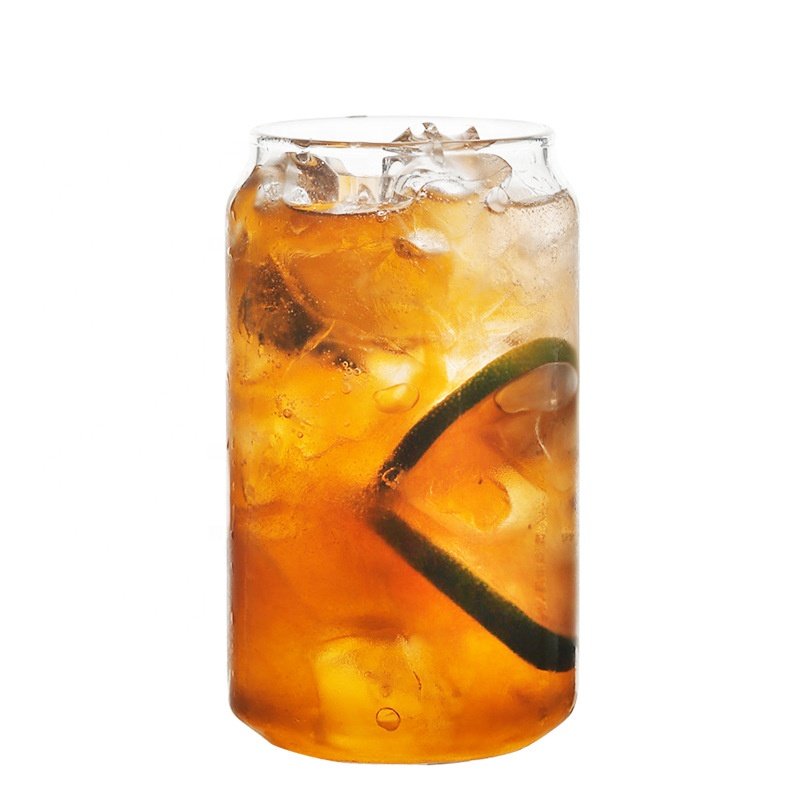 Wholesale 12 oz 16 oz bamboo covered blank beer cups and cold cola straw cups beer cans