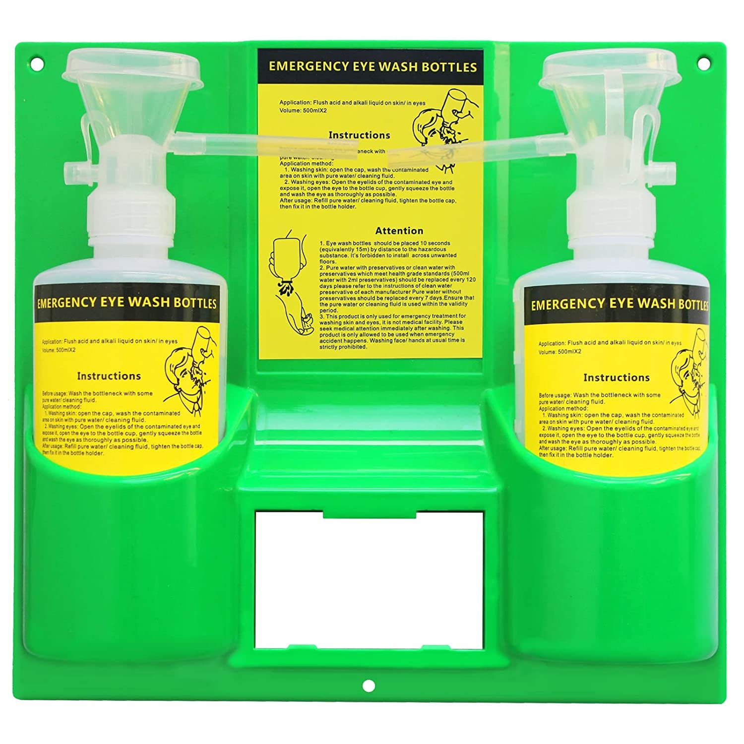 500ml eye wash care first aid kit station sterile eyewash bottle squeeze water plastic lab washer self-contained double flush