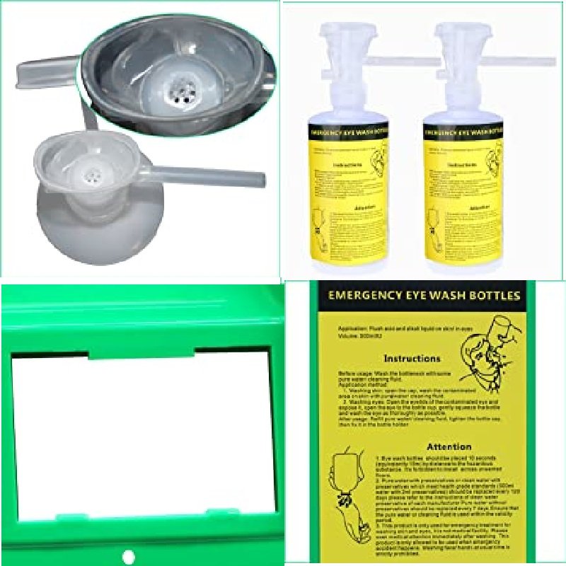 500ml eye wash care first aid kit station sterile eyewash bottle squeeze water plastic lab washer self-contained double flush