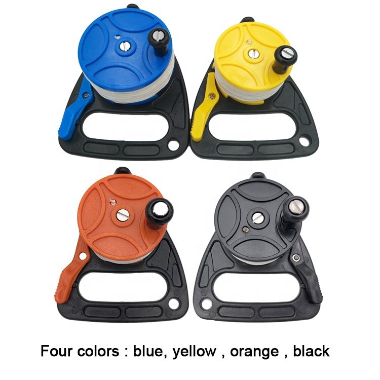 Diver Accessories Four Colors Thumb diving equipment,Safety Underwater Diving Snorkeling 150 ft 270 ft Dive Reel.