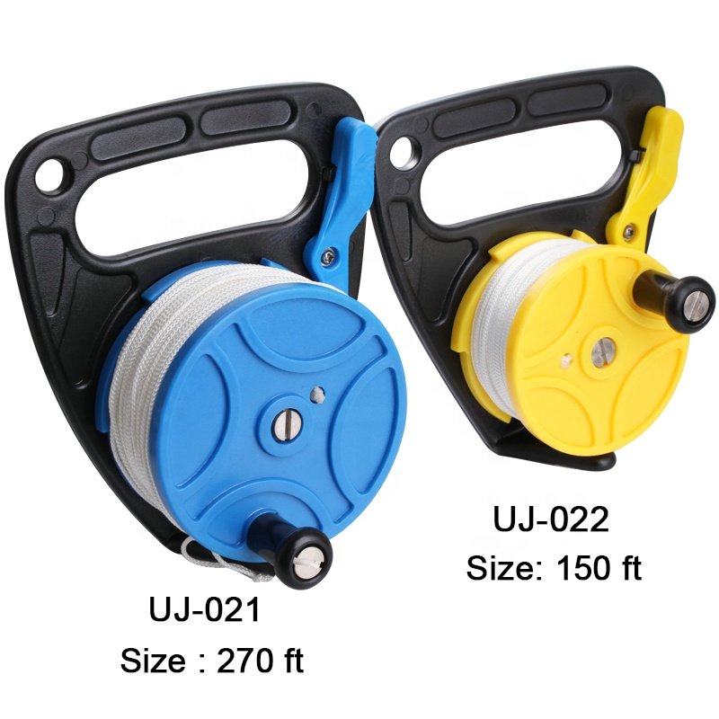 Diver Accessories Four Colors Thumb diving equipment,Safety Underwater Diving Snorkeling 150 ft 270 ft Dive Reel.