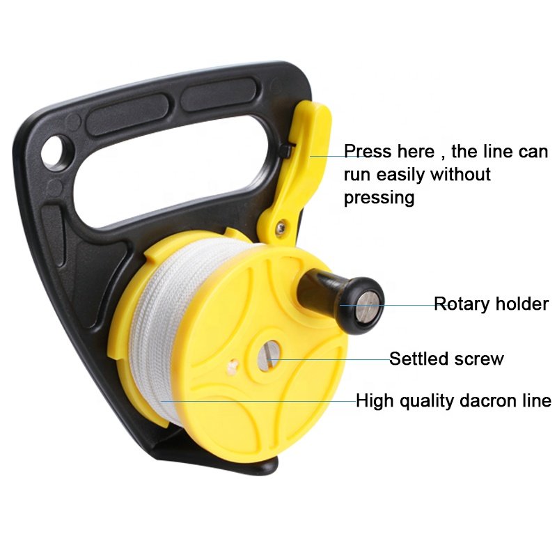 Diver Accessories Four Colors Thumb diving equipment,Safety Underwater Diving Snorkeling 150 ft 270 ft Dive Reel.