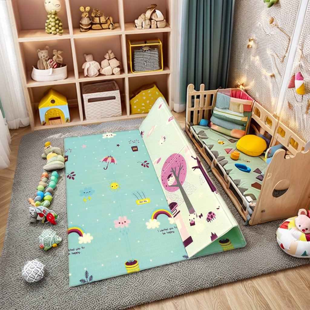 Non-toxic environmental protection foldable mat Mat Environmentally Friendly Baby Climbing Game Pad Crawling Foam baby mat