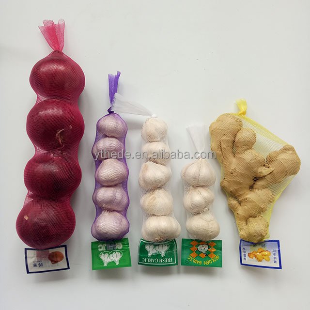 Hedemesh bag for onion potato vegetable and fruits knotless packaging nets making machine