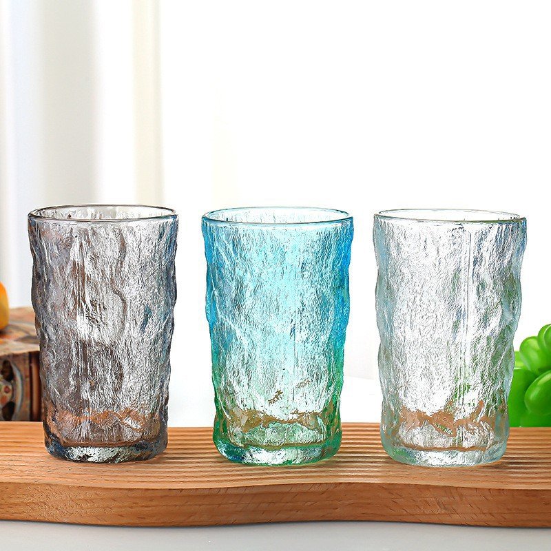 New Crystal Glacier Whiskey Wine Glass Reusable Beverage Glass Cup Japanese Style Glass Water Cup