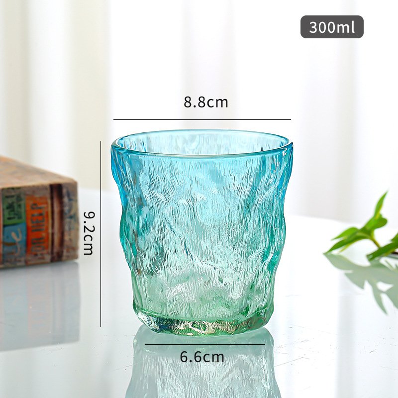 New Crystal Glacier Whiskey Wine Glass Reusable Beverage Glass Cup Japanese Style Glass Water Cup