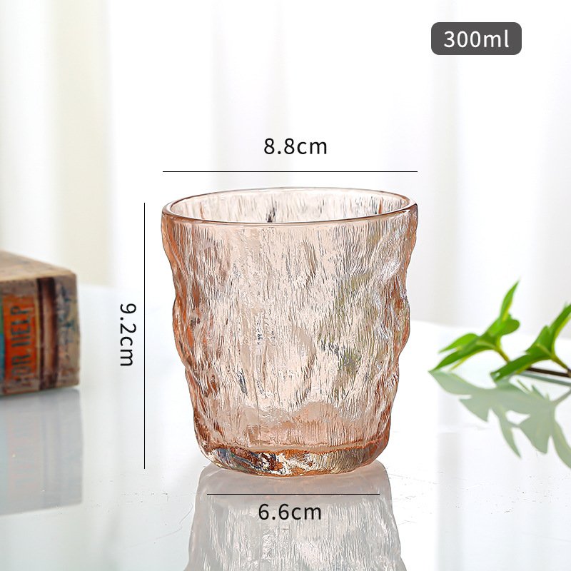 New Crystal Glacier Whiskey Wine Glass Reusable Beverage Glass Cup Japanese Style Glass Water Cup