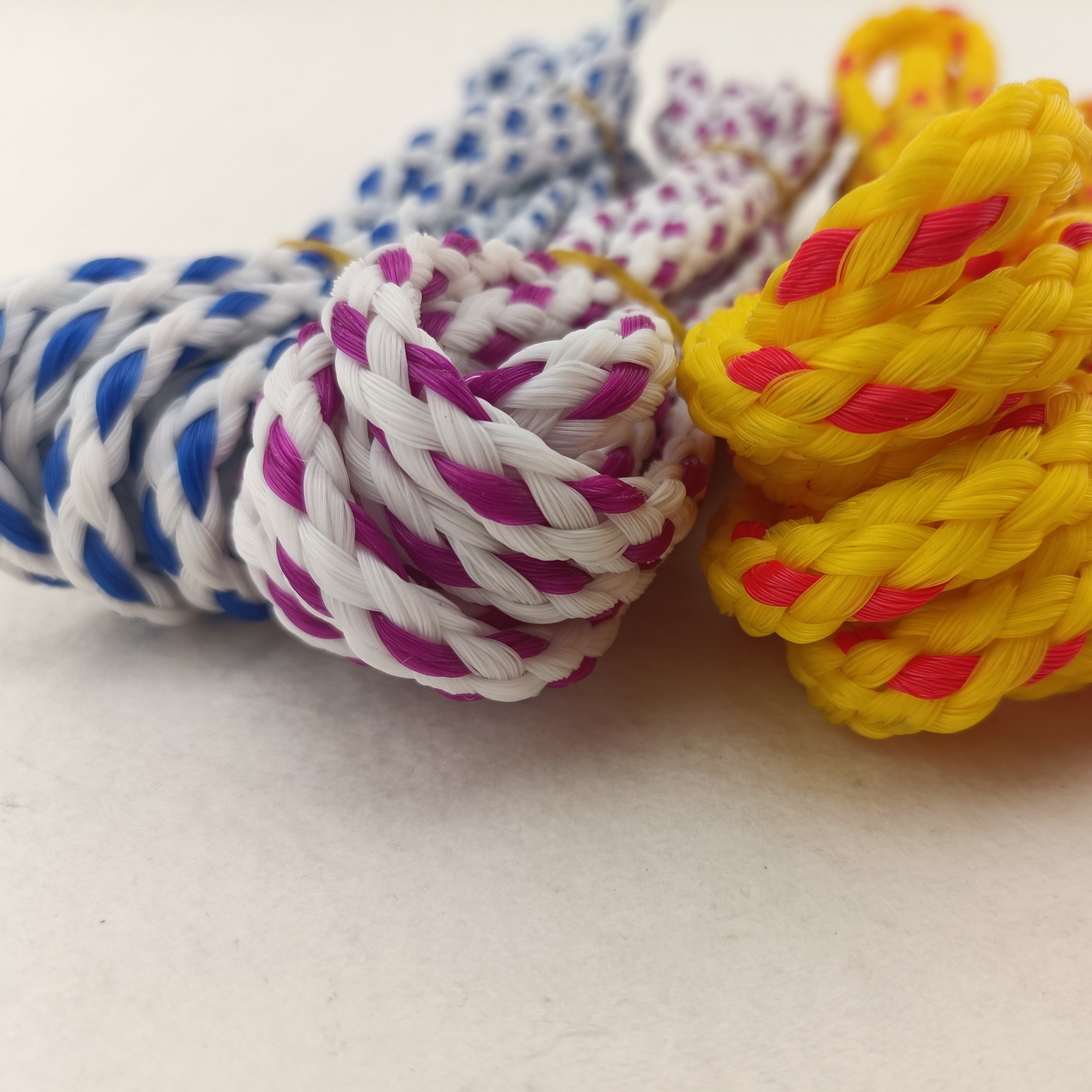 Custom 8-strand colorful PE hollow braided rope floating on water dedicated for nets yacht kayak safety rope fishing net rope