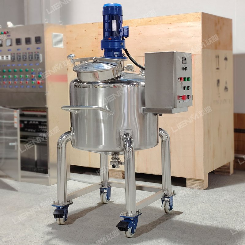 Customized 150l Mixing Tank With Agitator Vacuum Mixing Machine Perfume Mixer Liquid Soap Making Machine Mixer Production Line