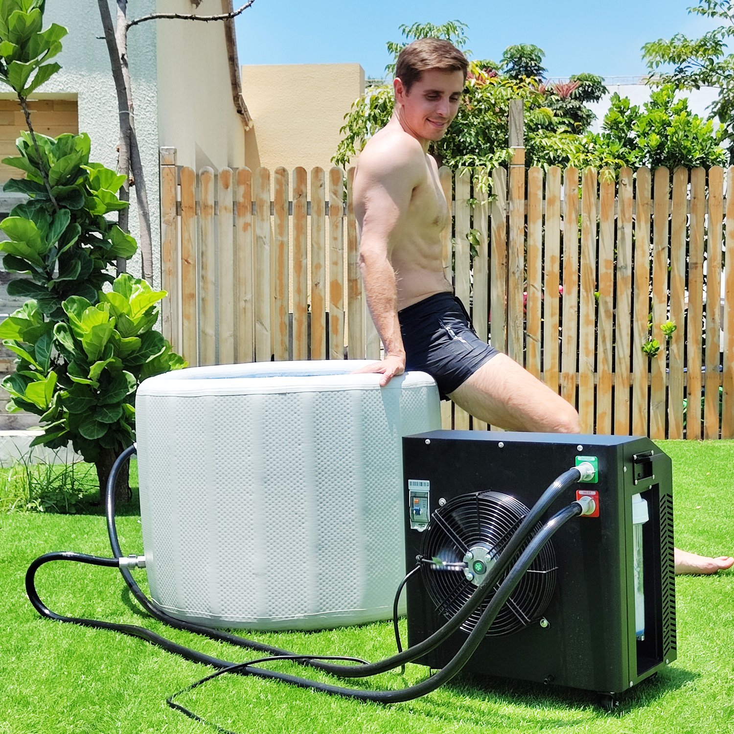 SYOCHI Manufacturer inflatable bath tubs portable cold plunge ice bath tubs water chiller for ice bath therapy