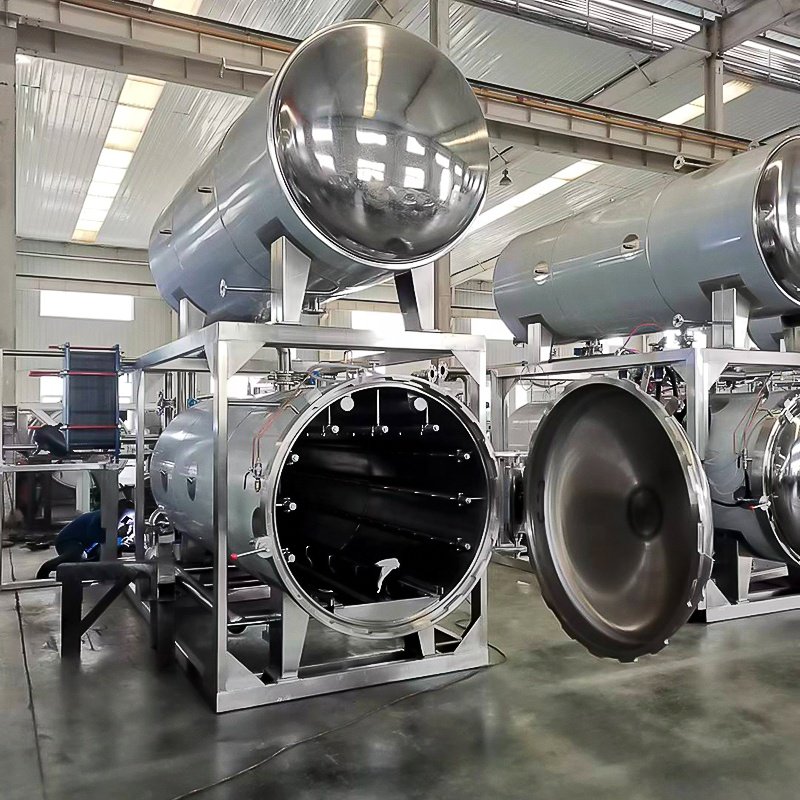 Autoclave sterilization machine industrial Jars Tin Can ketchup tomato paste sardine canned Water Bath Autoclave Sterilizer