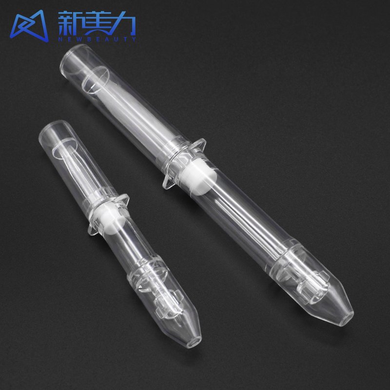 Lotion Pump Bottle Beauty Cream Apply Syringe Disposable Transparent Packaging Plastic Bottle For Lotion Cosmetic