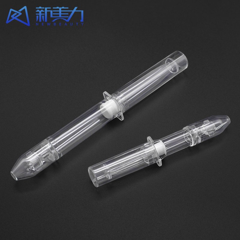 Lotion Pump Bottle Beauty Cream Apply Syringe Disposable Transparent Packaging Plastic Bottle For Lotion Cosmetic