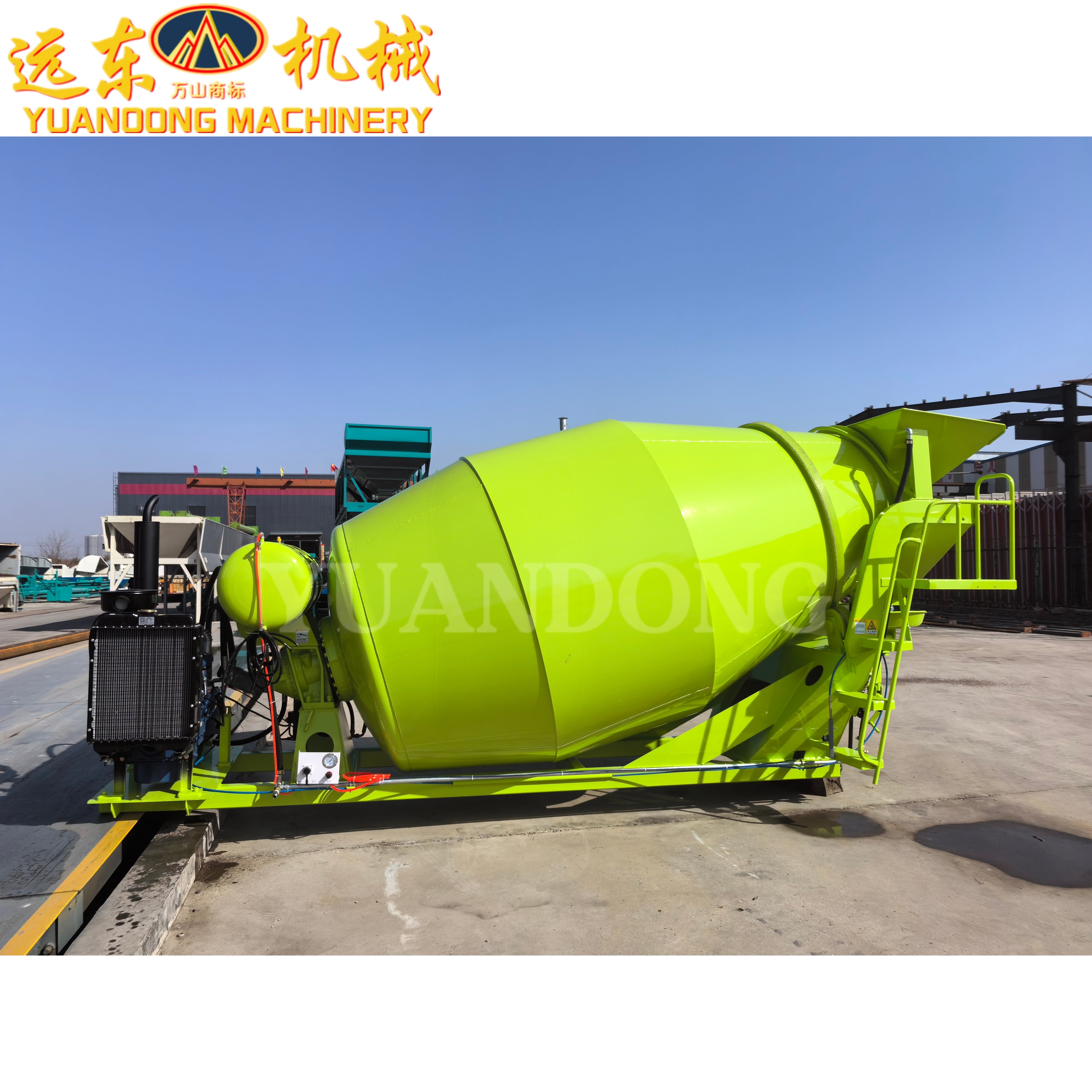 Hydraulic System Concrete Mixer Tank EPA Gasoline Spinning Tops Wooden Package