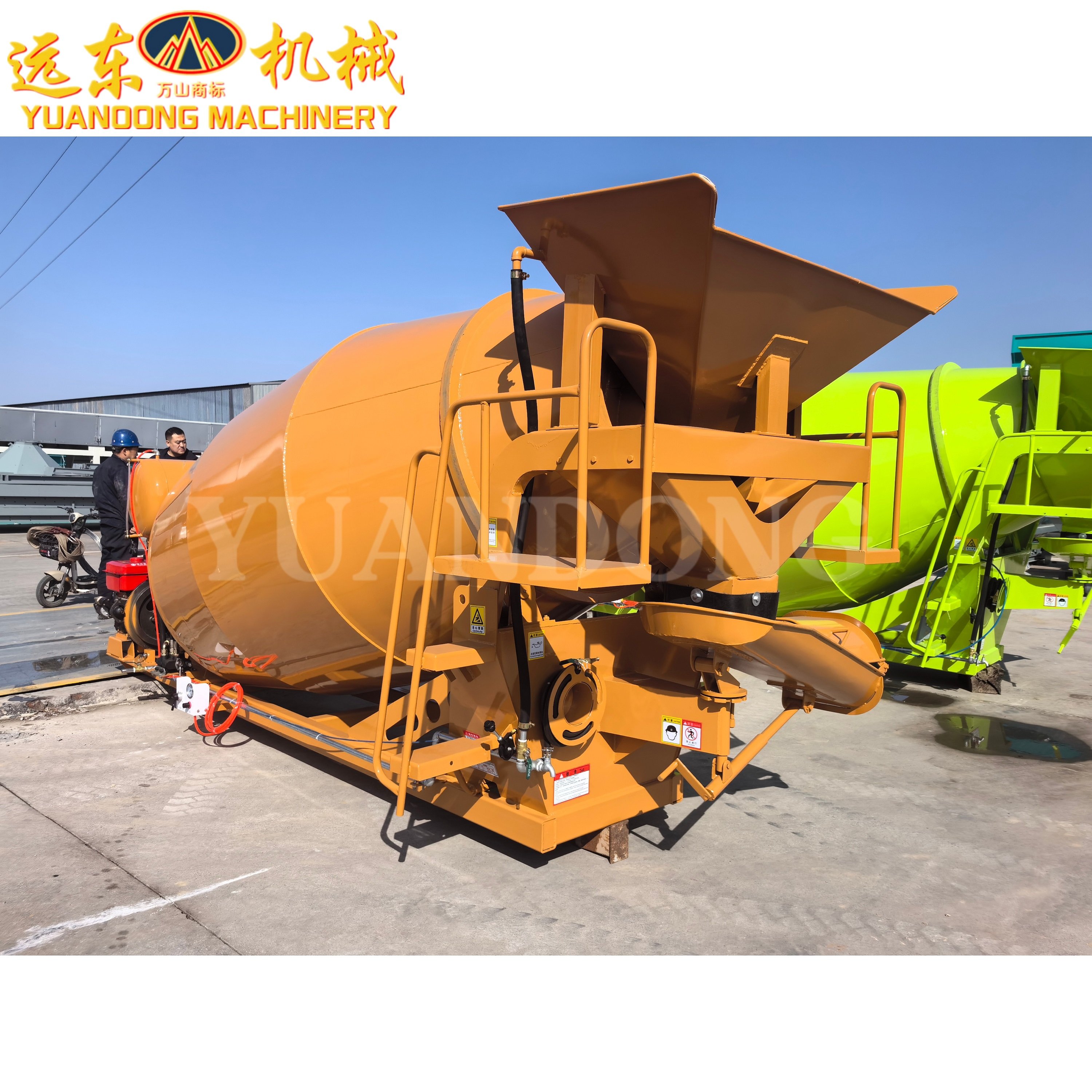 Hydraulic System Concrete Mixer Tank EPA Gasoline Spinning Tops Wooden Package
