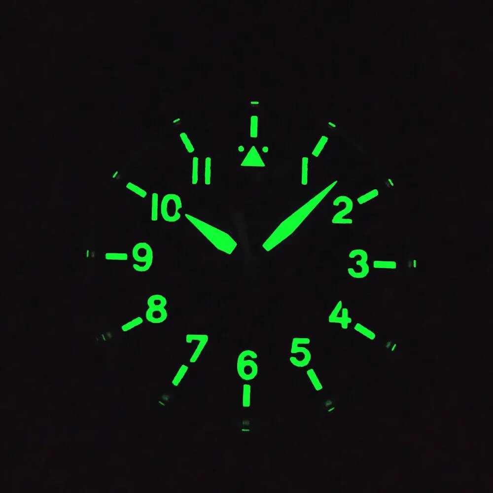 Custom Logo Sapphire Miyota Automatic Corgeut Watch 42mm pilot Men Sports Sterile Dial Luminous Leather Mechanical Wristwatch