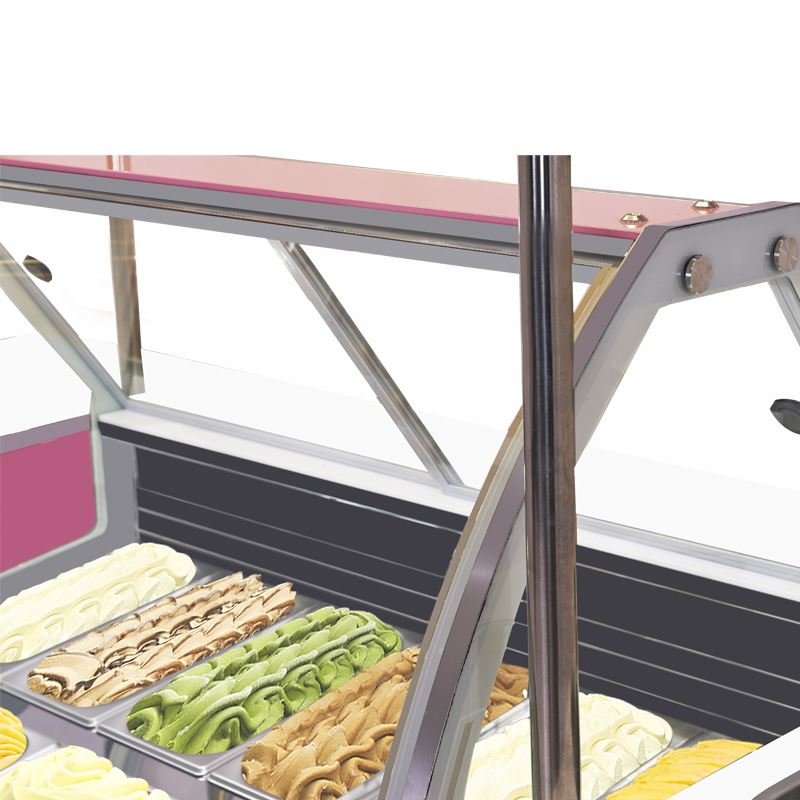 Hot Products Factory Direct Sale Italian Ice Cream Cart With Cold Plate