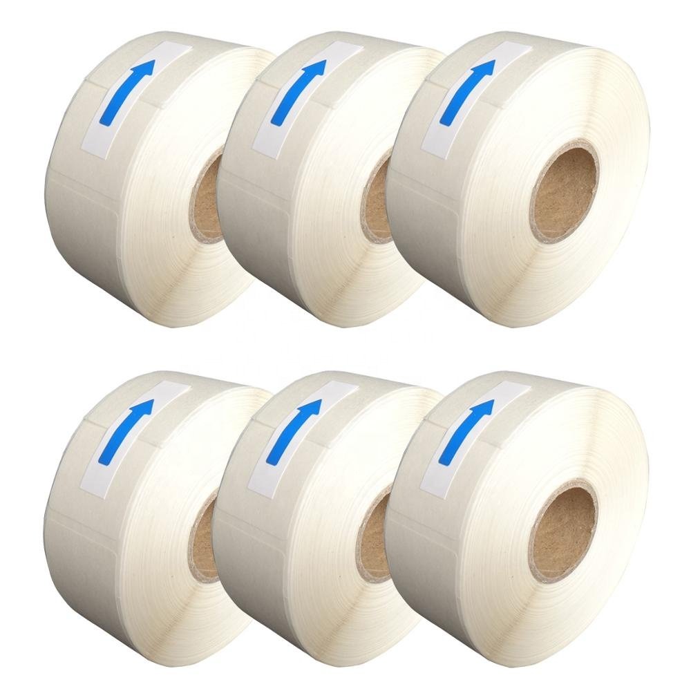 Blank White Dissolvable Food Rotation Safety Label for kitchens 1x2inch pack 500