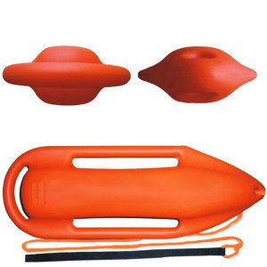 High strength Plastic Saving First Aid Torpedo Rescue Can Float Buoy for Lifeguard