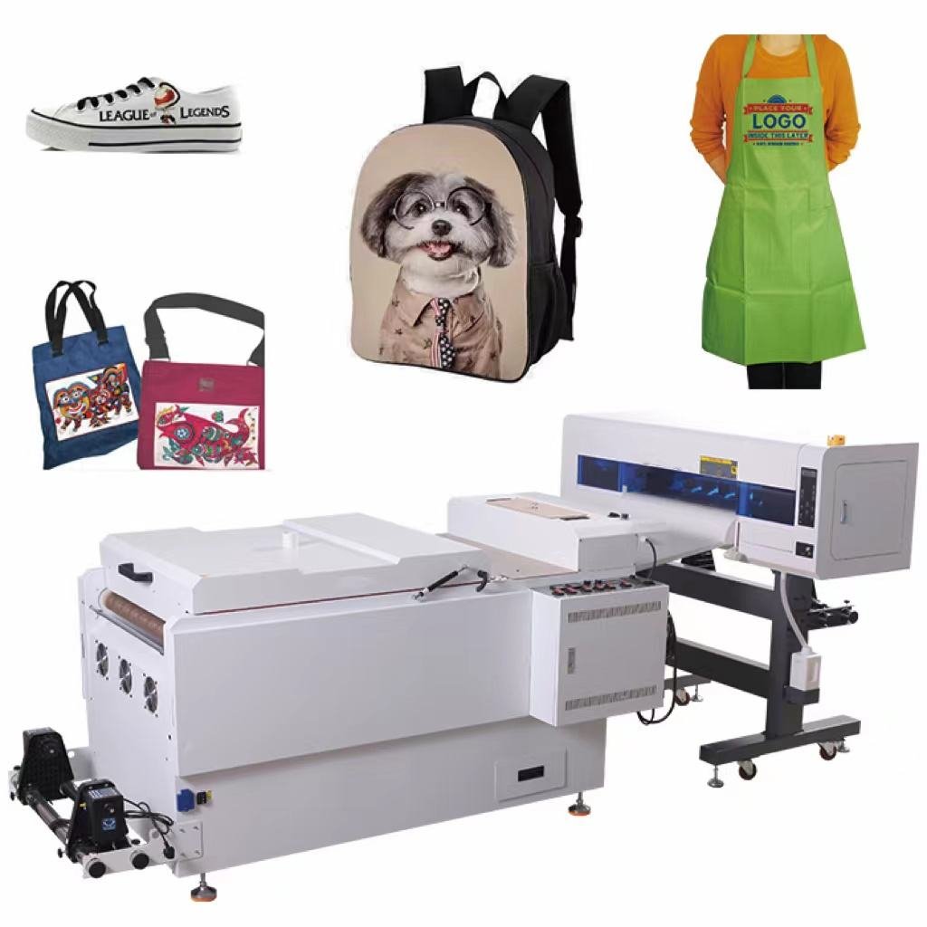 KILO Safety High Speed Inkjet 60CM DTF Printer 2 Heads I3200 Machine A1 Print Width With Powder Shaker Machine