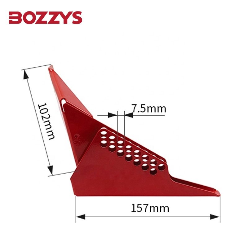 BOZZYS Wedge Style Standard Ball Valve Lockout with 6 Holes Suitable for 31mm to 76mm Gas and Water Supply Pipeline
