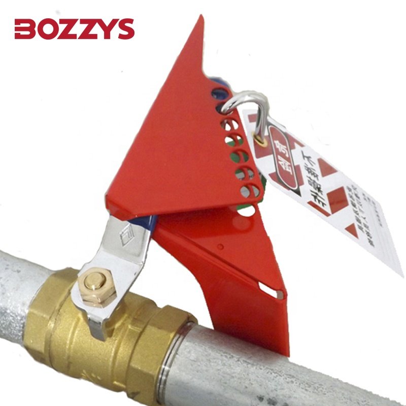BOZZYS Wedge Style Standard Ball Valve Lockout with 6 Holes Suitable for 31mm to 76mm Gas and Water Supply Pipeline