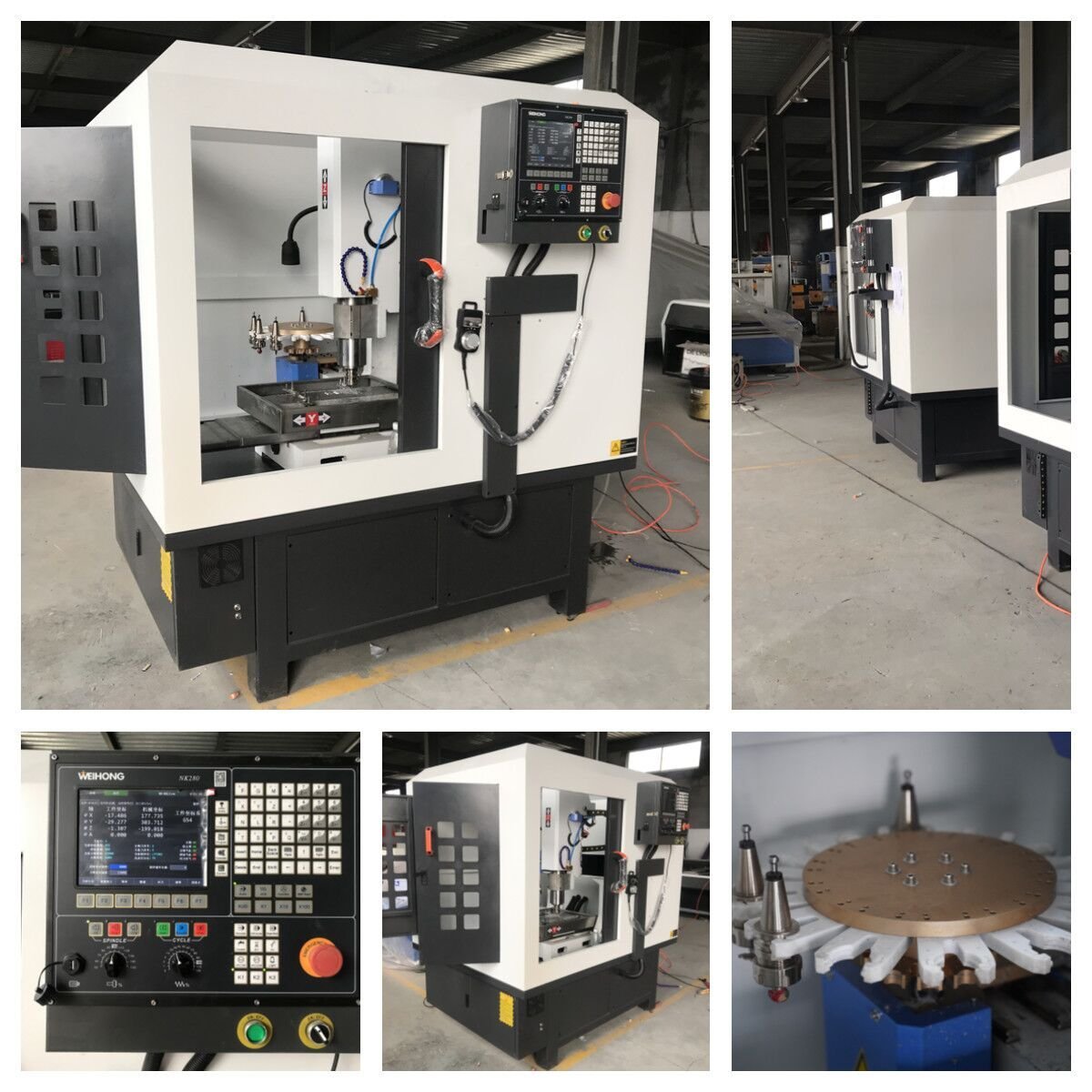 Hot Selling Metal Mould Machine 6060 4040 Full Cover Semi Cover Metal CNC Milling Machine with CE ISO Certificate