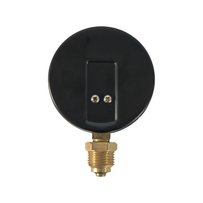 new product safety reliable performance carbon steel shell brass joint thread 3 pin axial temperature and pressure gauge