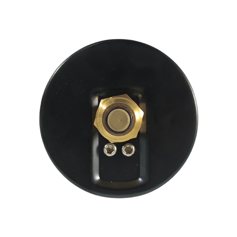new product safety reliable performance carbon steel shell brass joint thread 3 pin axial temperature and pressure gauge