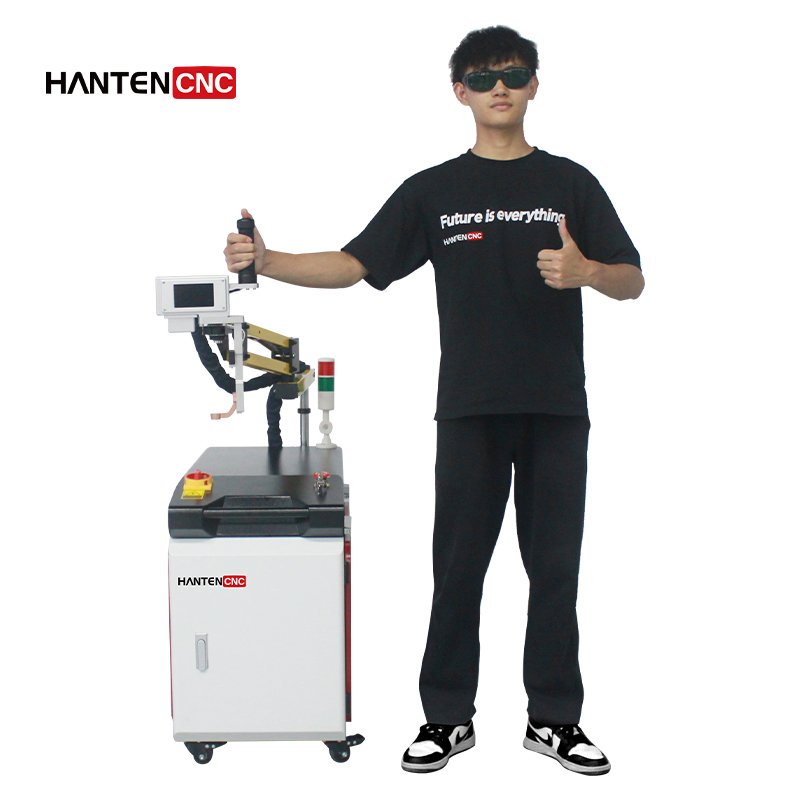 Portable 1500W galvanometer laser aluminum battery welding price simple small laser welder machine