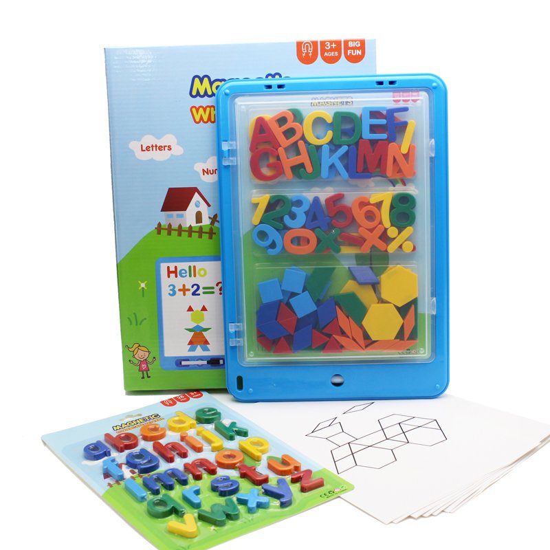 Magnetic Letters Set With Double-Side Magnet Board Education Toys Magnet Letter