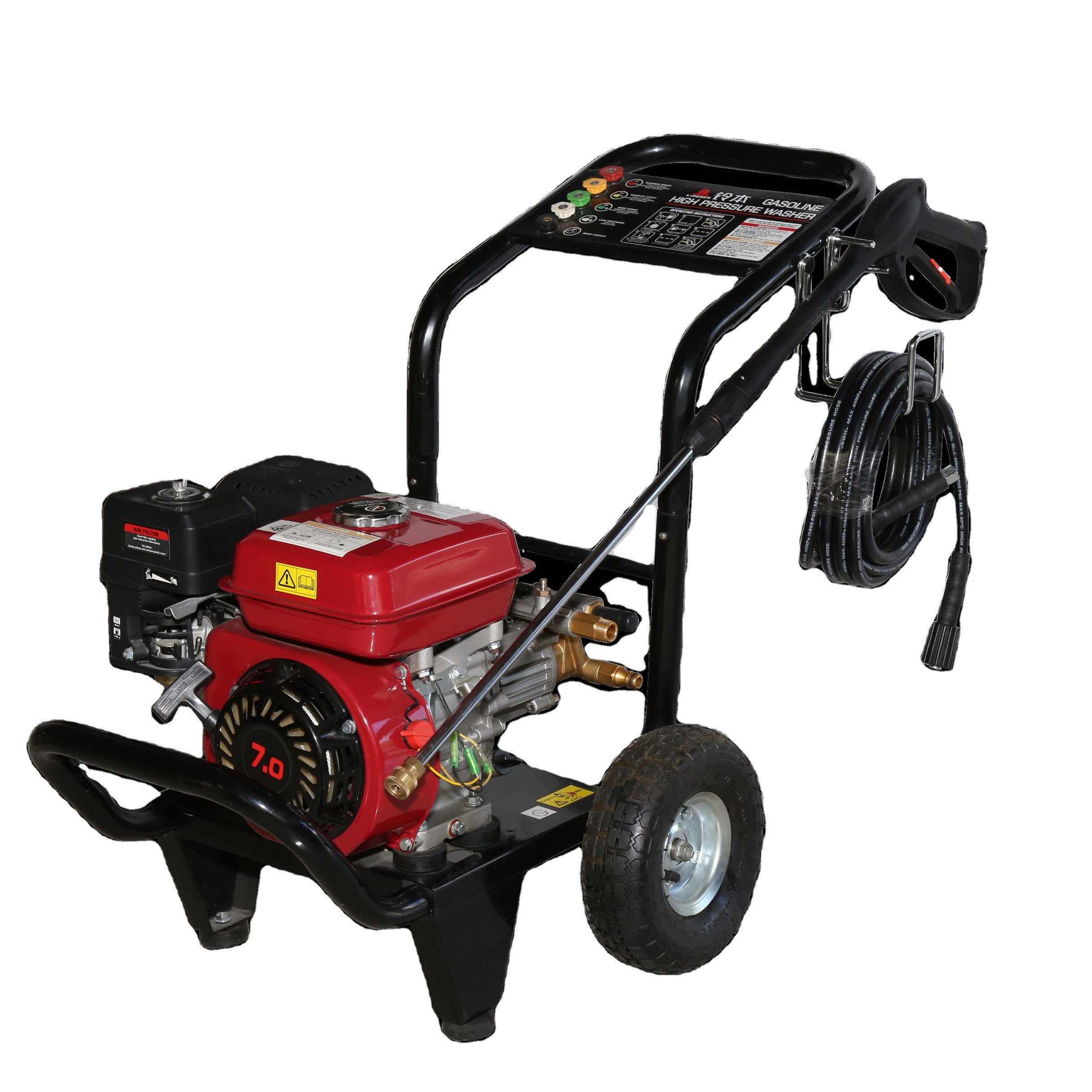 High pressure washer 248bar (3600 psi) with new type gasoline engine