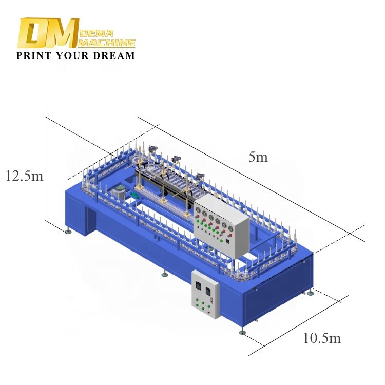 DM support custom size industrial tunnel oven paint drying oven Automatic drying machine