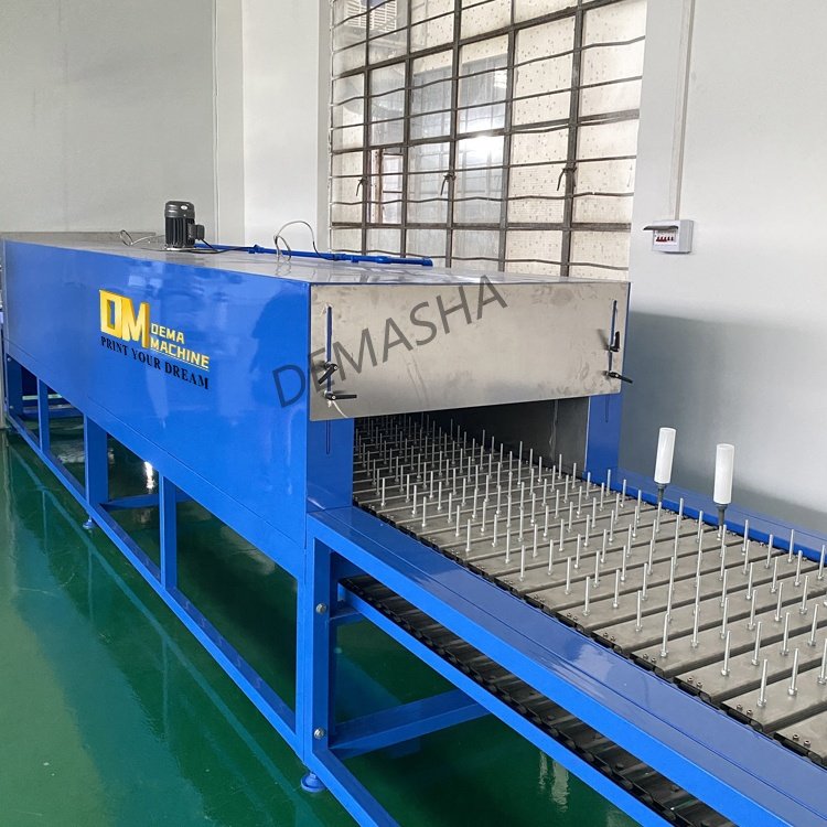 DM support custom size industrial tunnel oven paint drying oven Automatic drying machine