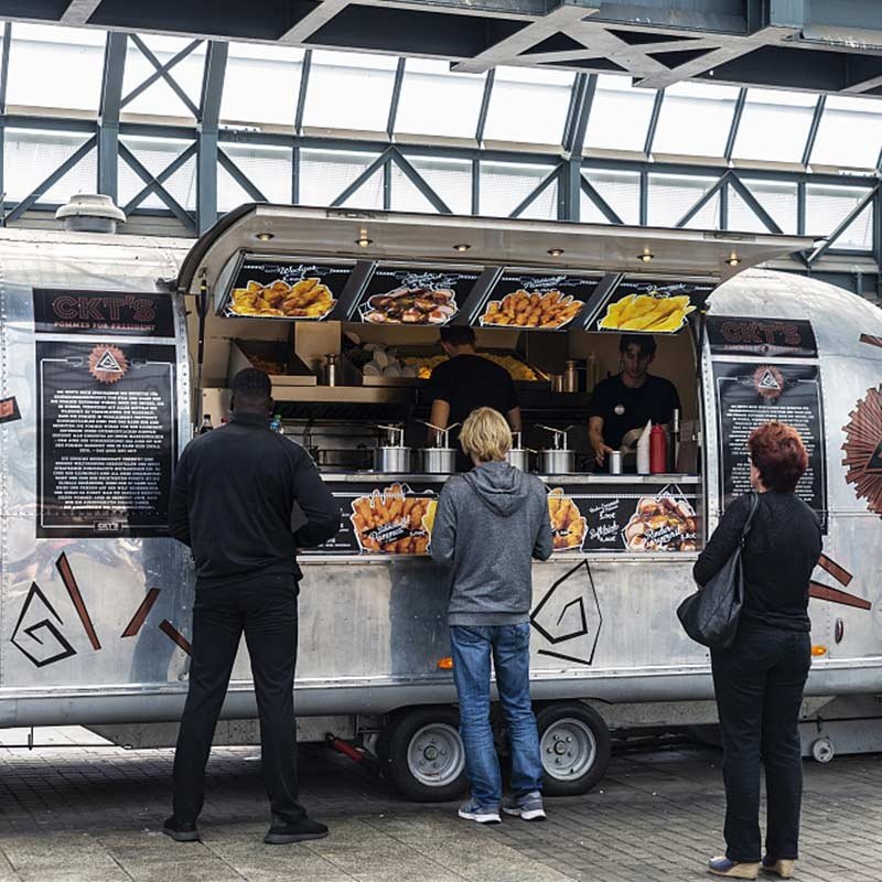 Mini Electric Coffee Burger Cart Food Truck Mobile Tuk Tuk Frozen and Warm for Sale Usa Food Kiosk