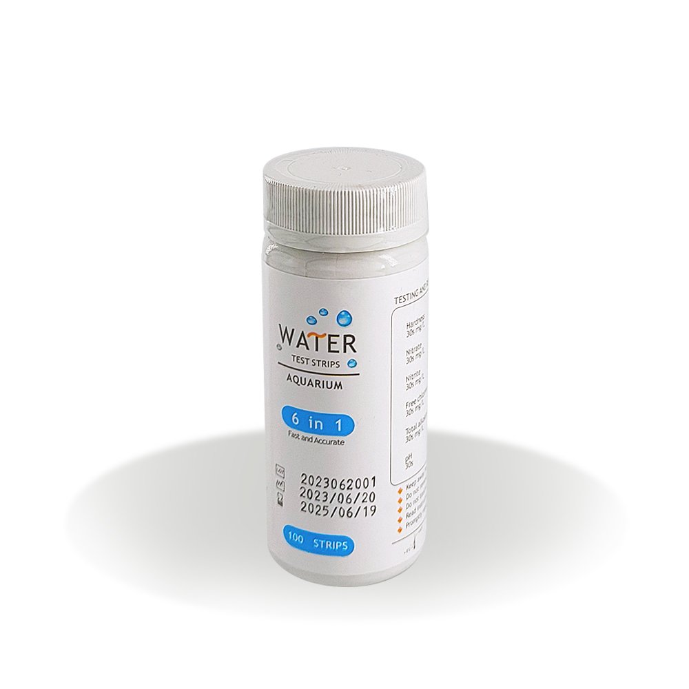 Caped High Quality Aquarium 6 In 1 Water Quality Test Strips Factory Wholesale OEM ODM Swimming Pools water Test Strips