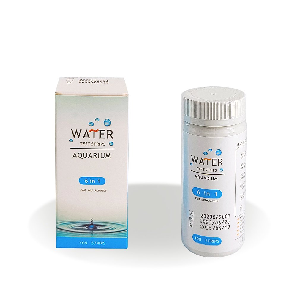 Caped High Quality Aquarium 6 In 1 Water Quality Test Strips Factory Wholesale OEM ODM Swimming Pools water Test Strips