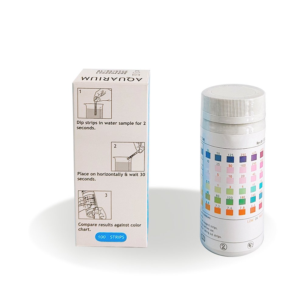 Caped High Quality Aquarium 6 In 1 Water Quality Test Strips Factory Wholesale OEM ODM Swimming Pools water Test Strips