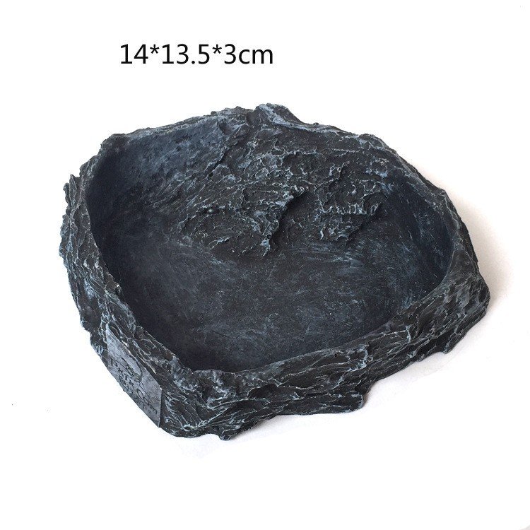 Wholesale Reptile Water Dish Resin Water Bowl Pets Bowls and Feeders Turtle Reptile Food Water Feeding Bowl
