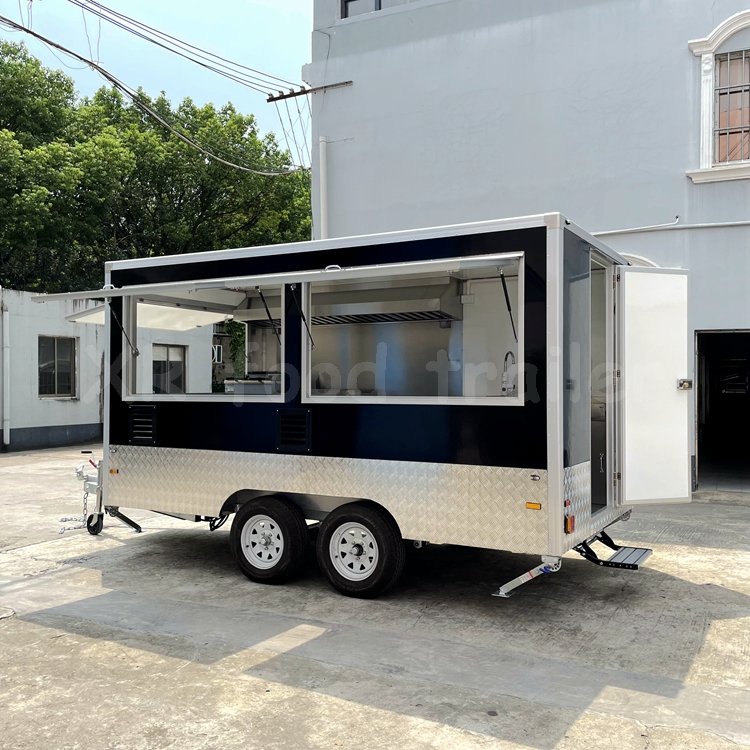 9 Ftlmobile Food Cartbbq Fast Forestaurant Trailerquipped Airstream Mobile Remorque Ice Cream Food Truck for Sale in USA
