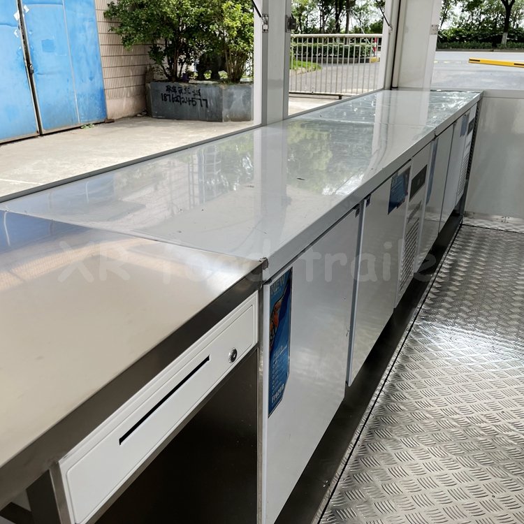9 Ftlmobile Food Cartbbq Fast Forestaurant Trailerquipped Airstream Mobile Remorque Ice Cream Food Truck for Sale in USA