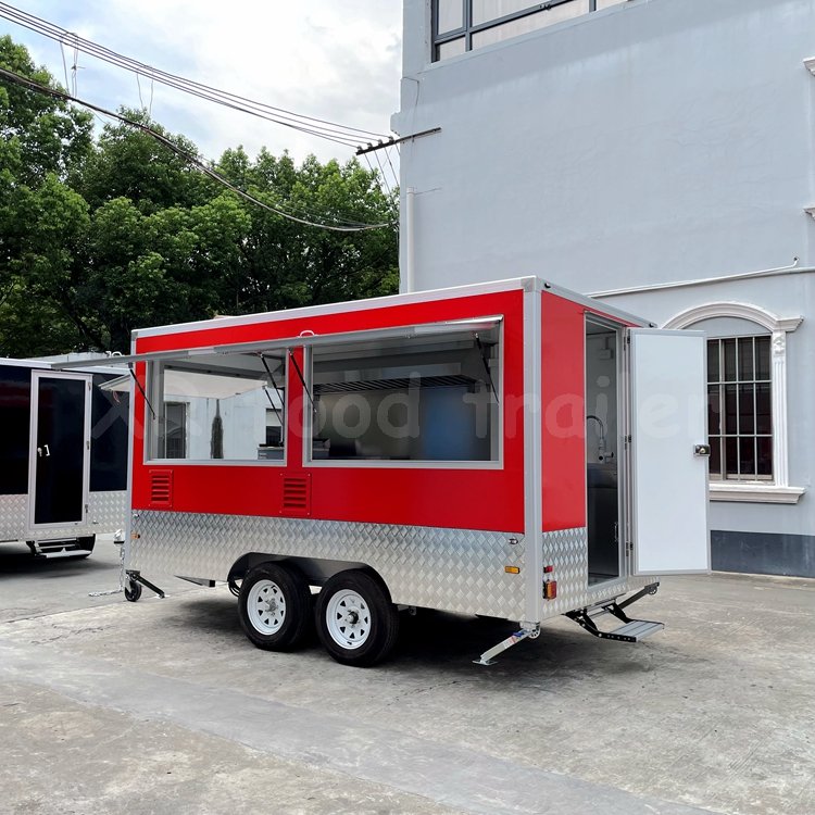 9 Ftlmobile Food Cartbbq Fast Forestaurant Trailerquipped Airstream Mobile Remorque Ice Cream Food Truck for Sale in USA