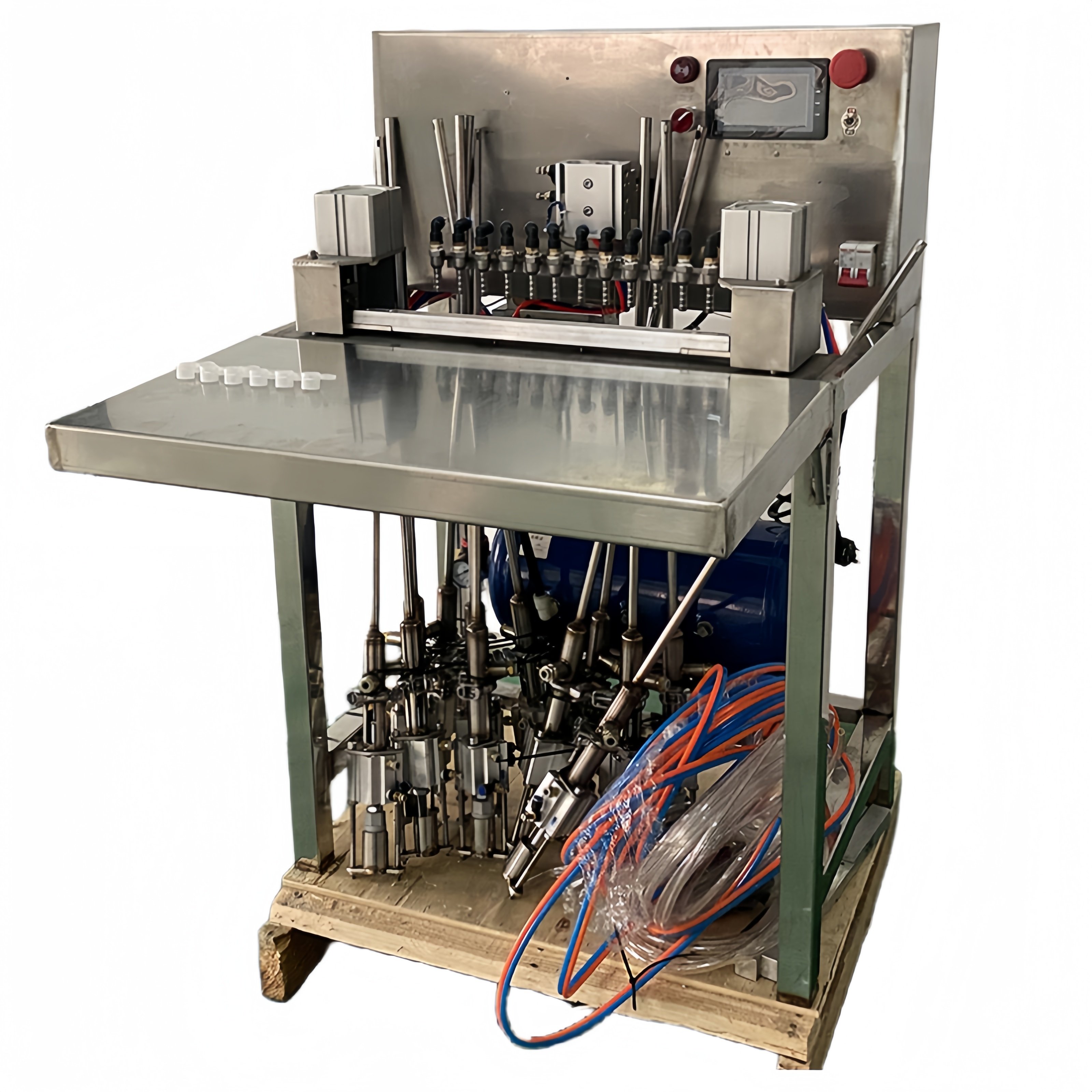 Student 12 color Watercolor bottles joint filler machine Acrylic Pigment Acrylic paints filling packing capping machine