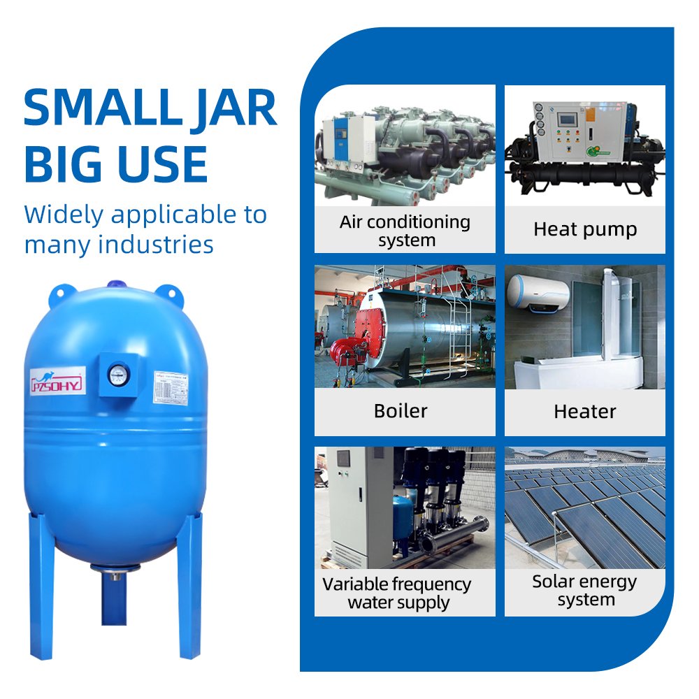 Manufacturers can Customize 200L 16bar Vertical Air Compressor Receiver Pressure Carbon Steel Water Supply Stabilizing Tank