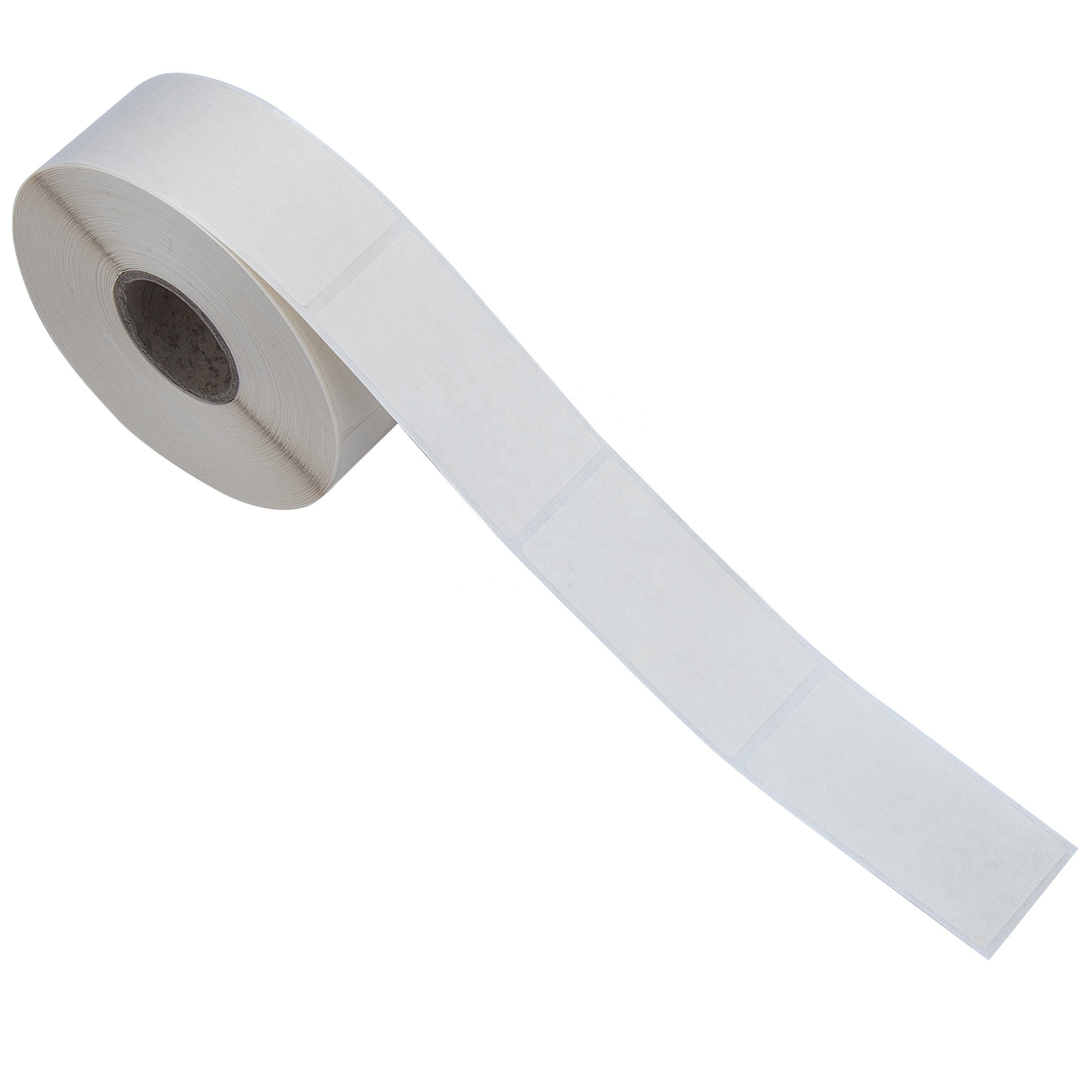 White Dissolvable Food Labels for Containers -500 Labels/Roll 500 Stickers 2" x 1"