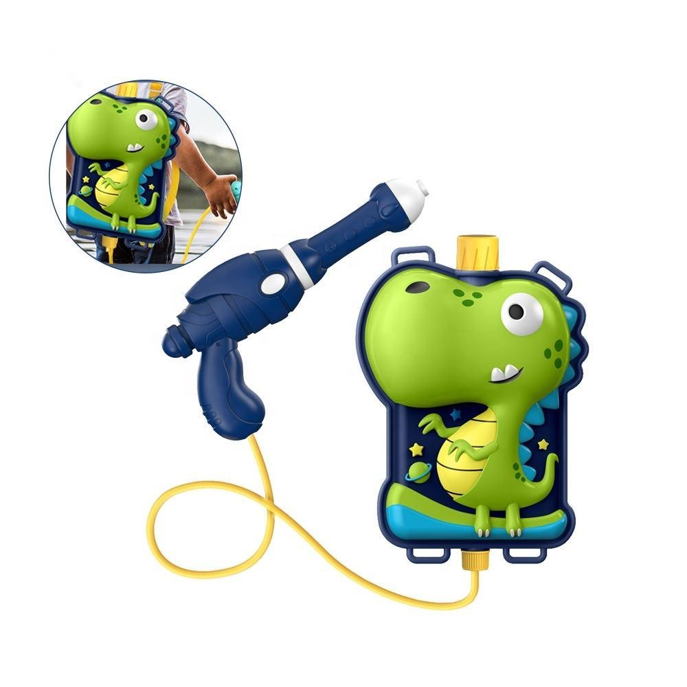 Summer Toys Spray Water Gun Portable High Powered Air Pump Shooting Animal Big Capacity Plastic Toys Backpack Water Gun For Kids